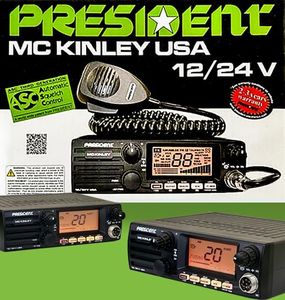 President McKinley 40 Channel CB Radio – AM/FM, Compact Mobile