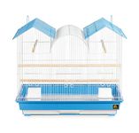 Prevue Hendryx Triple Roof Cockatiel Cage, Blue/White