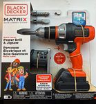 Black+Decker Matrix Jr Power Drill & Jigsaw Kids Tool Play Toy – Forward & Reverse Drilling Action