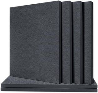 TroyStudio Acoustic Panel - Soundproofing & Sound Absorbing Panel - Super Dense Thick Polyester Fiber Board - Multiple Colors & Sizes - PACK of 6 (400 X 300 X 12 mm, Gray)