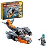 LEGO Creator 3in1 Cyber Drone 31111 3in1 Toy Building Kit Featuring Cyber Drone, Cyber Mech and Cyber Scooter; Makes a Great Gift for Kids Who Love Cool Toys (113 Pieces)