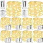 Beieverluck 10 Pack 33FT 100 LED Fa