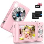 Digital Camera 1080P Camera with 32G Card 44MP Photo Camera 2.4 Inch LCD Screen 16X Digital Zoom Countdown Photography Selfie Camera Portable Compact Camera Digital Camera for Children Teenagers