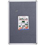 ALKOSIGN Astra Felt Notice Board -Grey (4FT x 2FT) |Bulletin Board, Pin-up Board, Display Board, Push pins Board, Announcement Board, Soft Message Board, for School, College, Office, Study Room etc