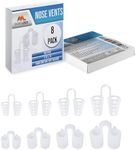 Nose Vent Sinus Relief Dilator (Pack of 8 Various Sizes) - A Simple Solution for Nasal Snorers - Reusable Snoring Device to Enjoy a Peaceful Night's Sleep - by Mobi Lock