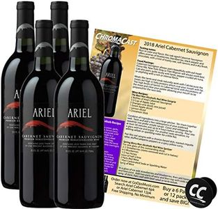 Ariel Cabernet Non-Alcoholic Red Wine Experience Bundle with Chromacast Pop Socket, Seasonal Wine Pairings & Recipes, 4 Pack