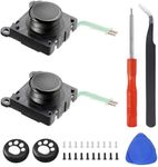 CHENLAN 2-Pack Replacement Joystick Button 3D Rocker Analog ThumbStick Replacement for PSV 2000 PS Vita 2000 2001 Black