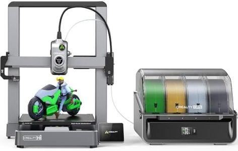 Creality Hi Combo Imprimante 3D, CFS Multicolore Impression, Mise à Niveau Automatique, Haute Vitesse 500mm/s, Lecture Automatique du Filament, 95% Pré-Assemblée, Volume de Construction 260x260x300mm