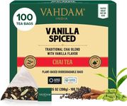 VAHDAM, Vanilla Spiced Chai Tea | 100 Tea Bags | Spiced Masala Chai Tea | Delicious Blend Of Vanilla Tea | Spiced Chai Tea Bag | Brew As Hot, Cold or Iced Tea