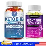 Keto BHB Gummies Diet ACV Weight Loss Night Time Fat burner Appetite Suppressant