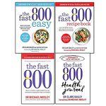 The Fast 800 Series Collection 4 Books Set (Easy, Recipe Book, Weight loss, Health Journal)