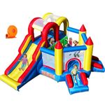 Umbalir 12.3 X 10 FT Inflatable Bounce House with 3 Racing Slides and Ultra-Wide Climbing Wall, Kids Indoor Outdoor Bouncy Castle Inflatable Trampoline for 3-8 yr Kids- Blower Included
