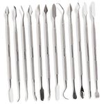 Premium Wax Carving Tools Set – 12 Pcs Stainless Steel Wax & Clay Sculpting Tools – Double Ended Dental and Wax Carvers Tools for Carving Modeling Sculpting and Shaping - by MaxoPro