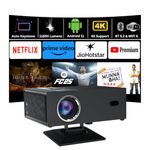 Ghost Projector X6 Full HD Native 1080P, 4K Support | 11850 Lumens | Swivel Stand 360 * 35 Degree | Android 11 (2GB +16GB) | Auto (Focus + Keystone + Obstacle Avoidance) (Black)