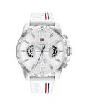 Tommy Hilfiger Analogue Multifunction Quartz Watch for Men with White Silicone Bracelet - 1710676