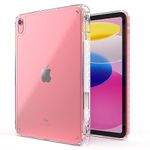 Clear Case for iPad 10th Generation 10.9" 2022, Shockproof Resistant Flexible Soft Transparent TPU Protective Shell Fit iPad 10.9-inch 10th Gen. 2022