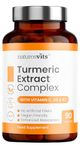 Turmeric and Black Pepper Capsules, 90 Count - High Strength Joint Health Supplement for Women and Men - with Active Curcumin Extract Powder, Vitamin C, D3 and K2 - A Natural Herbal Anti Inflammatory