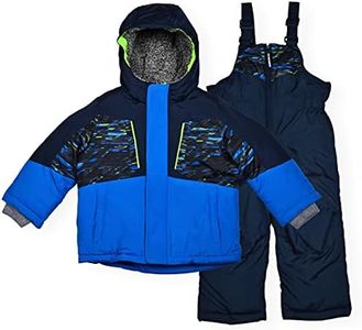 Arctic Quest Infant & Toddler Boys Ski Jacket and Snowbib Snowsuit Set, Night Print, 4