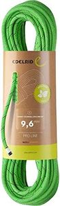 EDELRID Tommy Caldwell Eco Dry DuoTec 9.6mm Dynamic Climbing Rope - Neon Green 60m