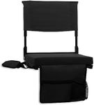 JST GAMEZ Stadium Seat for Bleachers with Padded Cushion Foldable and Compact Stadium Seats Chairs with Back Support and Shoulder Strap Cup Holder