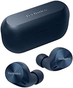 Technics HiFi True Wireless Multipoint Bluetooth Earbuds with Noise Cancelling, 3 Device Multipoint Connectivity, Wireless Charging, Impressive Call Quality, LDAC Compatible, Blue (EAH-AZ60M2EA)