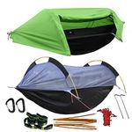 WintMing Hammock with Mosquito Net and Rain Fly Cover 3 in 1 Camping Hammock Tent 440lbs Load