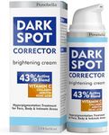 Dark Spot Remover for Face and Body - 43% Active Ingredients Blend with Vitamin C, Niacinamide, Collagen - Skin Lightening Cream for Women and Men - Dark Spot Corrector - Brightening Cream