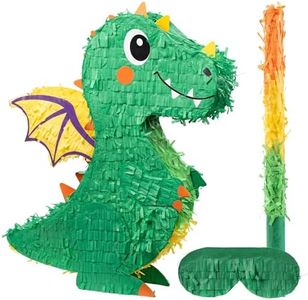 The Award Box Extra Large Pinata, 2 Pack, Animal Theme Birthday Party Decorations, 10 x 6 x 11 inches (Dragon)