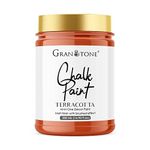 GRANOTONE Chalk Paint for Furniture, Home Decor, Crafts - Eco-Friendly - All-in-One - No Wax Needed- 500 ML (TERRACOTTA)
