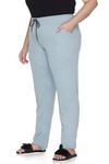 CUPID Women's Regular Fit Plus Size Cotton Track Pants,Lower,Trouser,Joggers, Night n Daily Use Gym Wear Lounge Pant for Ladies, Sage Green, 5XL