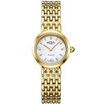 Rotary Ladies Diamond Set Gold PVD Bracelet Analogue Watch Balmoral LB00900/41/D