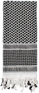 SHEMAGH TACTICAL DESERT SCARF, Black/White