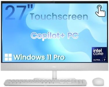 Dell 27 Touchscreen 2026 All-in-One Desktop Computer, Ultra 7, 32GB + 1TB