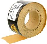 Dura-Gold Premium - 220 Grit Gold - Hook & Loop Backing Longboard Continuous Sandpaper Roll, 2-3/4" Wide, 12 Yards Long - For Automotive & Woodworking Air File Long Board Sanders, Hand Sanding Blocks