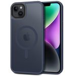 CACOE Magnetic Case for iPhone 13 & iPhone 14 6.1 inch-Compatible with MagSafe & Magnetic Car Phone Mount,TPU Thin Phone Cases Cover Protective Shockproof Anti-Fingerprint(Dark Blue)