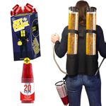 Double Beer Jet Pack | Drink Dispenser | Backpack | Premium Quality | 2 Reservoirs | 2 x 3L of Liquid | 2 Beer Nozzles | Drinks | Party | House Party | OriginalCup®