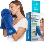 Microwavable Therapy Mittens with Flaxseed – Moist Heat Therapy Relief for Hands and Fingers in Cases of Stiff Joints, Trigger Finger, Inflammation, Raynaud's, Carpal Tunnel – Natural Unscented Gloves