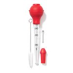 Starfrit Gourmet - 3-in 1 Silicone Baster Set - Baster, Marinated Injector and Basting Brush - Cleaning Brush