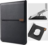 Nillkin 15.6 inch Laptop Sleeve Case Laptop Stand Adjustable, Computer Shock Resistant Bag with Mouse Pad for MacBook Pro 16"/15" 15.6" Dell Lenovo HP Asus Acer Samsung Chromebook Computer,Black