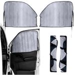 Living in a Bubble Insulated Blackout Front Window Covers for Mercedes Benz Sprinter, Campervan Accessories, Vanlife Must Have Sun Shades and Van Life Essentials (Pair) (Sprinter 2007-2018 (NCV3))