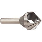 KEO 53512 Cobalt Steel Single-End Countersink, Uncoated (Bright) Finish, 82 Degree Point Angle, Round Shank, 5/16" Shank Diameter, 1/2" Body Diameter