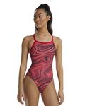 TYR Durafast Elite Vitality Diamondfit Women Swimsuit, 32 (Red)