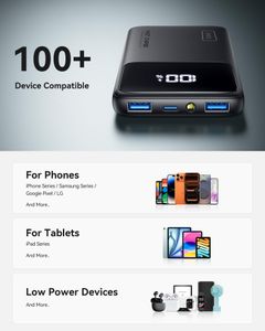 INIU 10000mAh Slim Power Bank – 22.5W PD Fast Charging USB-C Portable Charger