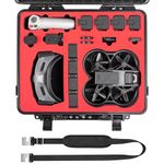 STARTRC Abs Waterproof Hard Case For Dji Avata Pro-View Combo,Accessories Carrying Case For Dji Goggles 2/Goggles V2/Goggles Integra, Compatible With Dji Rc Motion/Rc Motion 2,Black