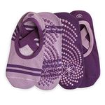Gaiam Yoga Barre Socks 2 Pack Non Slip Sticky Toe Grip Accessories for Women & Men Pure Barre, Yoga, Pilates, Dance One Size Fits Most, Blush