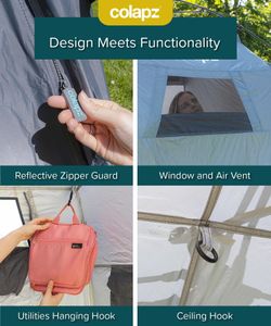 Colapz Camping Shower Tent – Pop Up Privacy Shelter with Storage