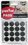 CHUNZEXI Rubber Self Adhesive Square Felt Pads Non Skid Floor Protector Furniture Sofa Furniture Chair Balance Pad Noise Insulation Floor Bumper Color: Black - 48 Pcs