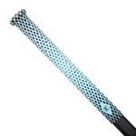 SNIPER SKIN ICT Lacrosse Grip | Better Alternative to Grip Tape | Easy to Install, Lightweight, Waterproof Replacement Grip | Universal Sizing for Adults & Youth | Blue Teal/Black Double Diamond