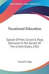 Vocational Education: Speech Of Hon