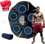 ZEAL'N LIFE 2025 Pro Music Boxing Machine for Adults, Bluetooth Music Punching Machine with Gloves, Electronic LED Boxing Training Equipment Wall Mounted, 9 Modes & 9 Speeds, Home Indoor Trainer